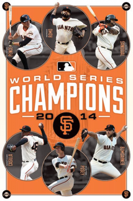 TIARP13707 2014 San Francisco Giants World Series - Champions Poster Print - 22 x 34 in -  Posterazzi