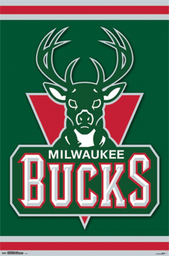 Milwaukee Bucks - Logo 14 Poster Print