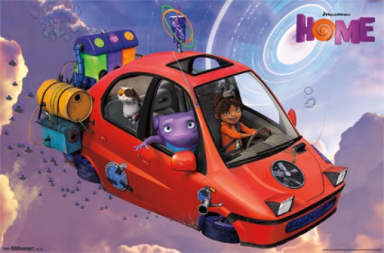 Dreamworks Home - Car Poster Print - 24 x 36 in.