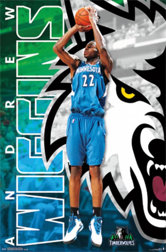 Minnesota Timberwolves A Wiggins 14 Poster Print