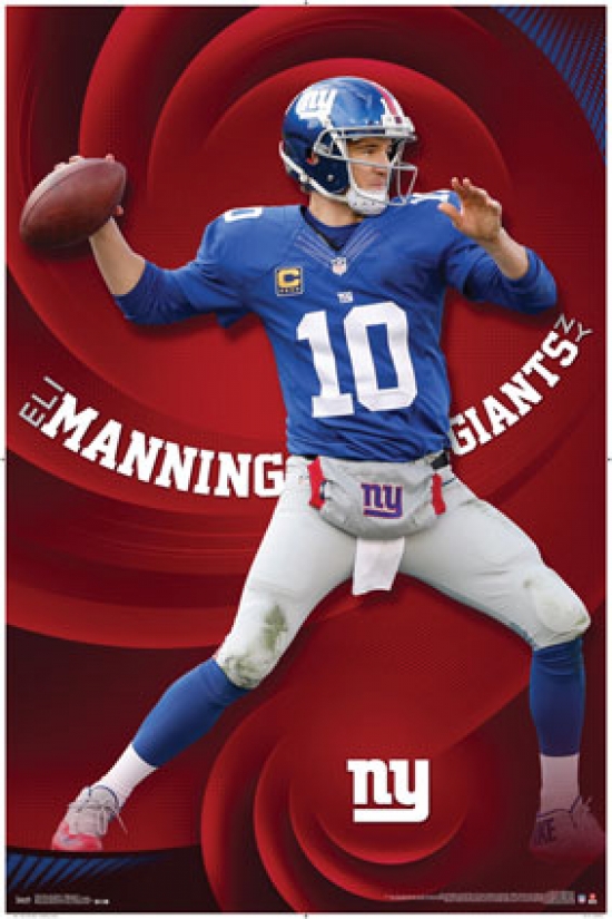 New York Giants - E Manning 15 Poster Print
