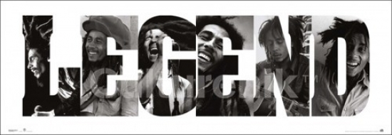 IMPSP0265 Bob Marley - Legend Poster Print - 36 x 12 in.