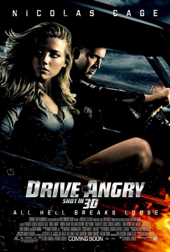 Drive Angry 3D Movie Poster - 27 x 40 in.