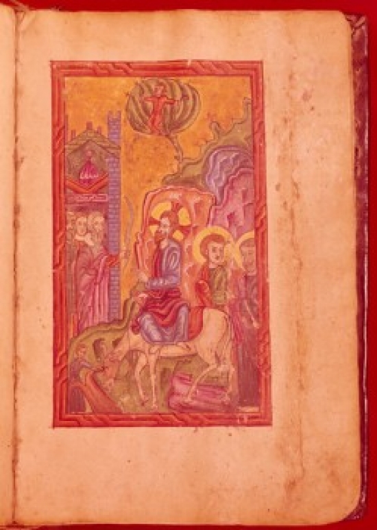 Christ Enters Jerusalem From Armenian Bible USA New York New York City American Bible Society Print - 18 x 24 in.