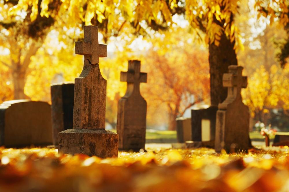 A Graveyard Poster Print by Don Hammond, 17 x 11