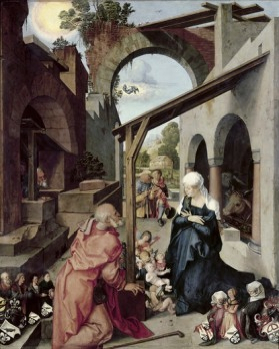 SAL900106512 Paumgartner Altarpiece Middle Panel Ca 1502 Albrecht Durer 1471-1528 German Oil on Lime Panel Alte Pinakothek - 18 x 24 in.