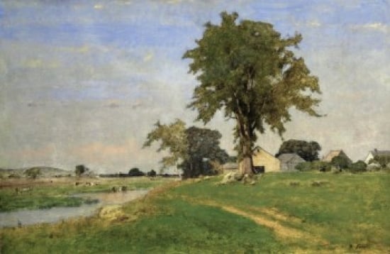 SAL900141120 Old Elm at Medfield 1860 George Inness 1825-1894 American Oil on Canvas Poster Print - 18 x 24 in -  Posterazzi