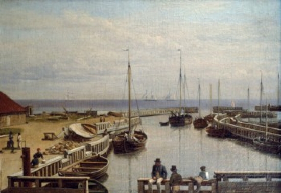 SAL900143693 Leport De Dragor by Christoffer W. Eckersberg Painted Image 1783-1853 Poster Print - 18 x 24 in.