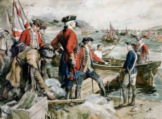 Abercrombies Expedition to Ticonderoga Frederick Coffay Yohn 1875-1933 American Poster Print - 18 x 24 in.