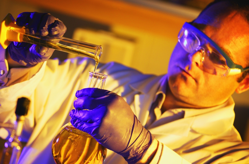 A Scientist in a Lab Poster Print by Don Hammond, 34 x 22 - Large
