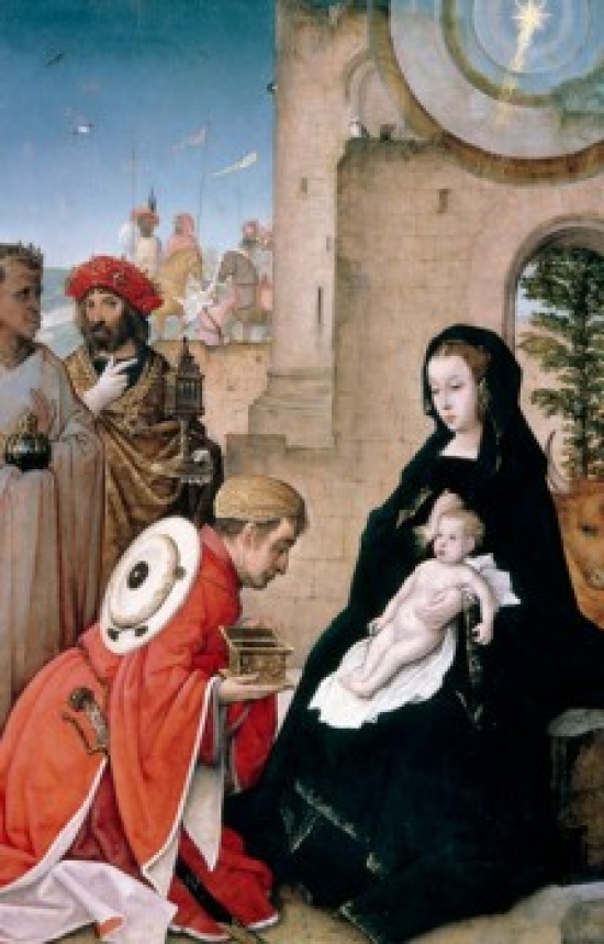 Adoration of the Magi by Juan De Flandes 1510 1496-1519 USA Washington Dc National Gallery of Art - 18 x 24 in.