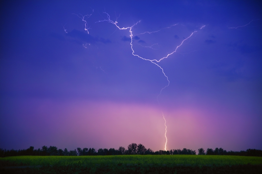 A Lightning Storm Poster Print by Don Hammond, 34 x 22 - Large