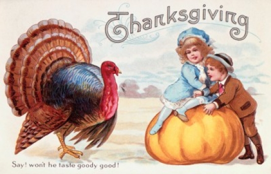 Thanksgiving Nostalgia Cards Poster Print - 18 x 24 in.