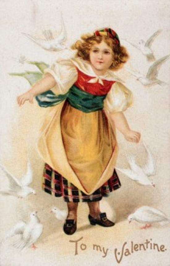 To My Valentine C. 1900 Nostalgia Cards Poster Print