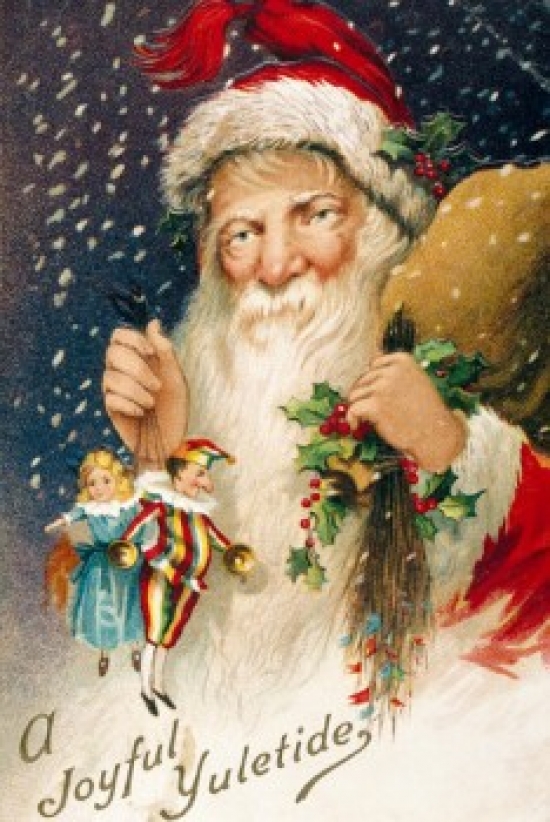 Joyful Yuletide Nostalgia Cards Poster Print - 18 x 24 in.