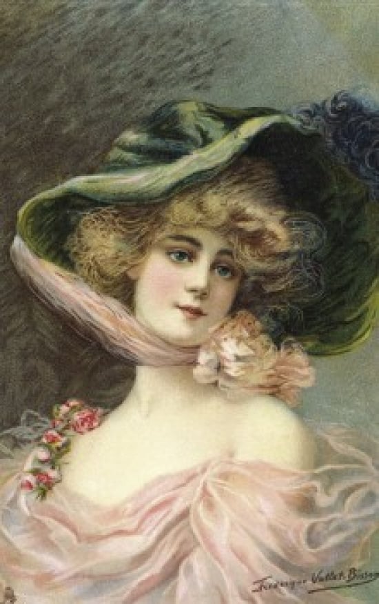 Postcard Ca.1900 Nostalgia Cards Poster Print - 18 x 24 in.