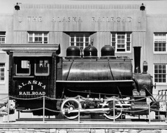 Train Engine in a Museum Anchorage Alaska USA Poster Print