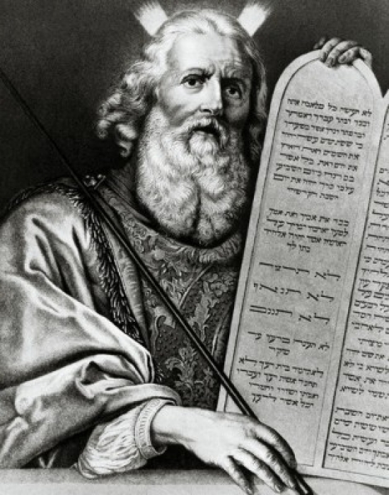 SAL9951092 Moses with the Renewed Tablets Philippe De Champaigne Poster Print - 18 x 24 in.