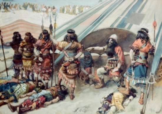 Joshua & the Five Kings James Tissot 1836-1902 French Jewish Museum New York City Poster Print - 18 x 24 in.