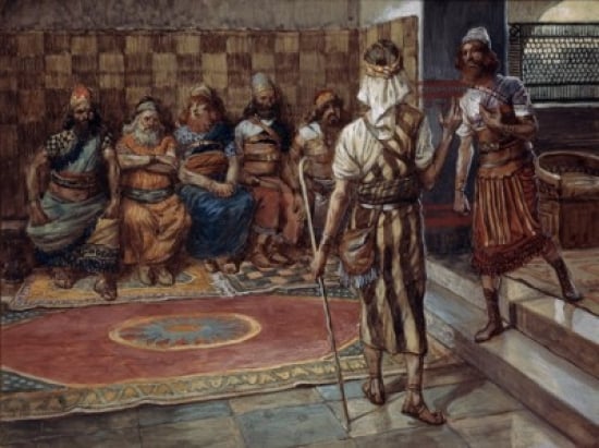 SAL999298 The Young Prophet Before the Council James Tissot 1836-1902 French Jewish Museum New York Poster Print - 18 x 24 in.