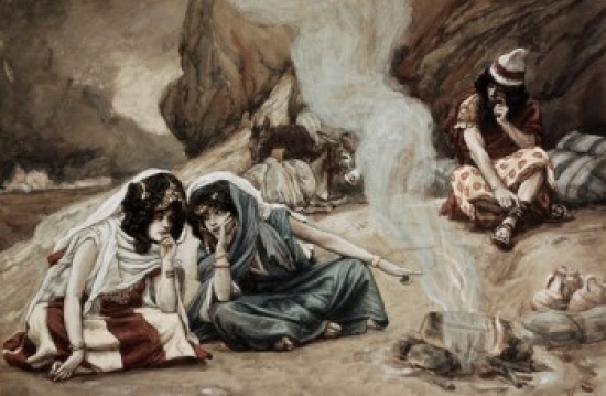 SAL99935 The Daughters of Lot James Tissot 1836-1902 French Jewish Museum New York Poster Print - 18 x 24 in.