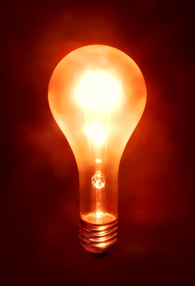 A Light Bulb Poster Print by Don Hammond - 11 x 16