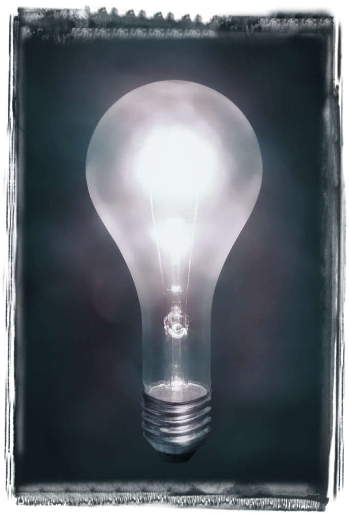 Light Bulb Poster Print by Don Hammond - 11 x 16