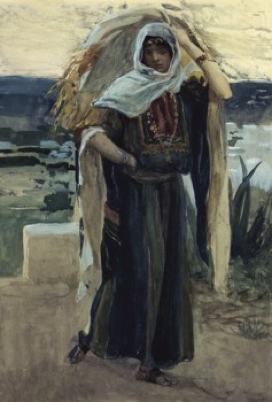 SAL999507 Ruth Takes Away the Barley James J. Tissot 1836-1902 French Jewish Museum New York USA Poster Print - 18 x 24 in.