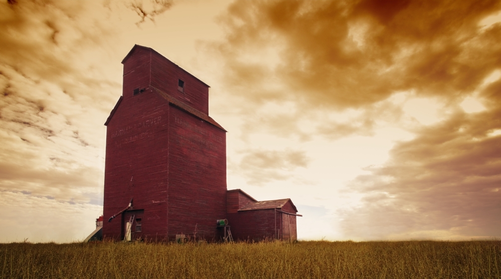 Grain Elevator Poster Print by Kelly Redinger - 19 x 10