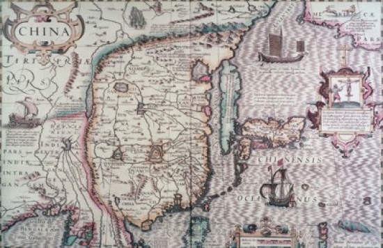 Map of China 17th Century Poster Print