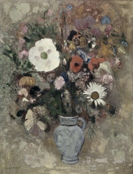 Flower Still Life Odilon Redon 1840-1916 French Poster Print - 18 x 24 in.