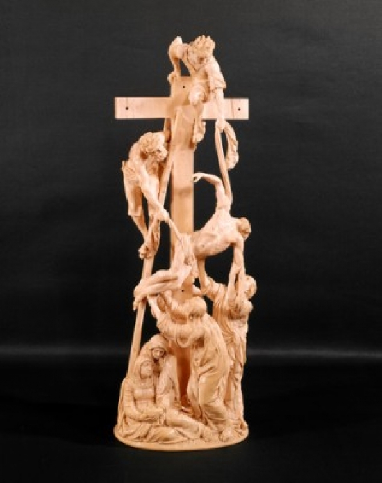 SAL2622071 Descent From the Cross by Adam Lenckhardt Sculpture 1653 USA Ohio Cleveland Museum of Art Poster Print - 18 x 24 in.
