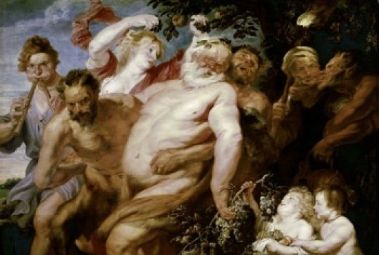 SAL3805441047 Drunken Silenus Supported by Satyrs Ca 1620 Anthony Van Dyck 1599-1641 Flemish Oil on Canvas National Gallery - 18 x 24 in.