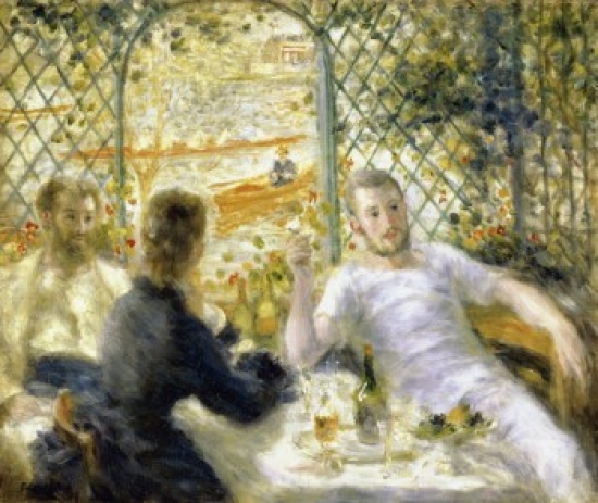 The Rowers Lunch 1879-1880 Pierre-Auguste Renoir 1841-1919 French Art Institute of Chicago Print - 18 x 24 in.