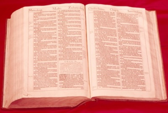 Saint Lukes Birth of Christ From King James Bible USA New York New York City American Bible Society 1611 - 18 x 24 in.