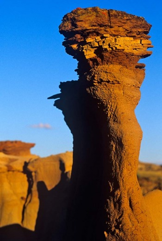PDDCN01CHA0070 Sandstone Rock Dinosaur Provincial Park Alberta Poster Print by Chuck Haney - 18 x 27 in.