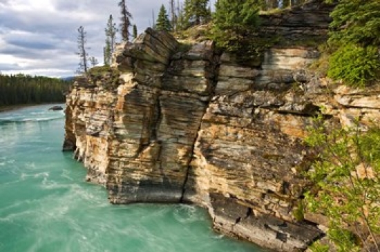 PDDCN01LDI0009 Canada Alberta Jasper National Park Athabasca River Poster Print by Larry Ditto - 26 x 18 in.