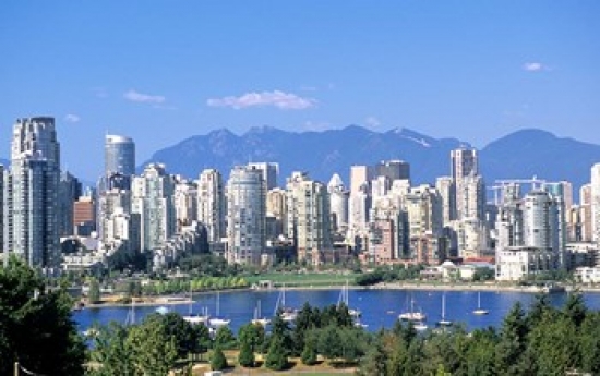 PDDCN02MDE0021 Vancouver Waterfront British Columbia Canada Poster Print by Michael Defreitas - 27 x 17 in.