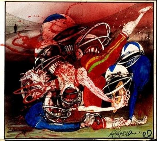 Killer Sport Ralph Steadman Poster Print - 27 x 24 in.