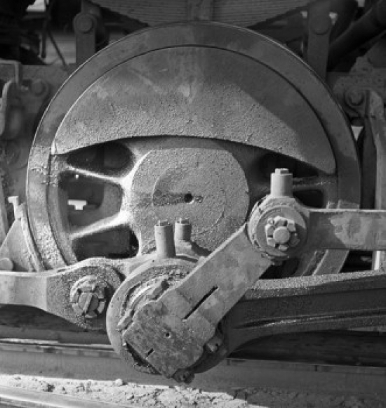 Steam Train Wheel Poster Print - 18 x 24 in.