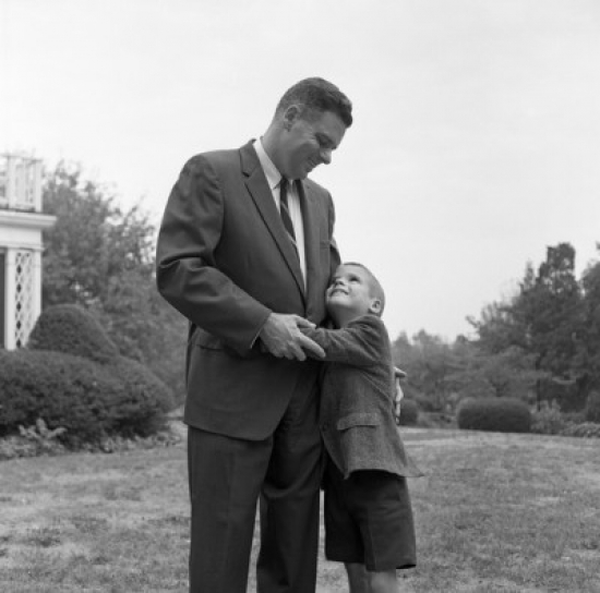 Son Embracing Father Poster Print - 18 x 24 in.