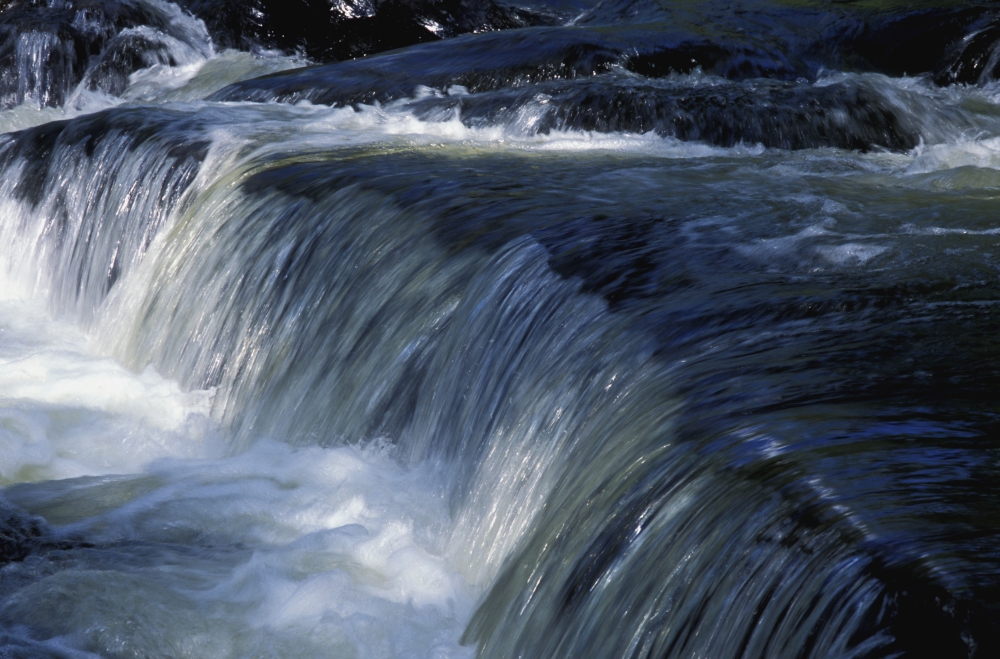 A Small Waterfall Poster Print by David Chapman - 17 x 11