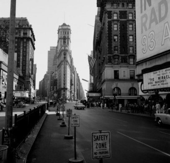 SAL255422040 USA New York City Times Square Looking South Towards the Times Building Poster Print - 18 x 24 in.