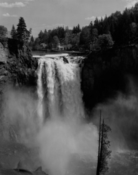 SAL255422252 USA Washington Snoqualmie Falls - 278 Feet High Scenic Attraction 40 Miles East of Seattle Poster Print - 18 x 24 in.