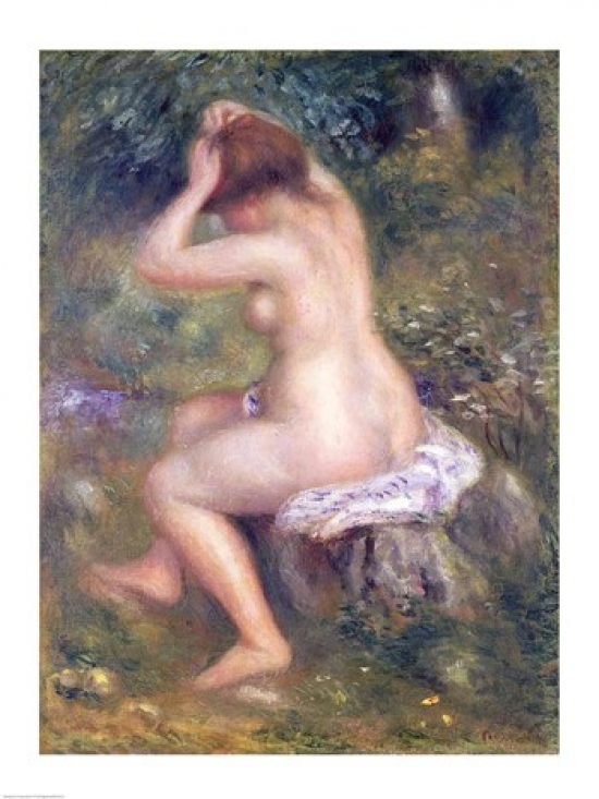 A Bather Poster Print by Pierre-Auguste Renoir - 18 x 24 in.