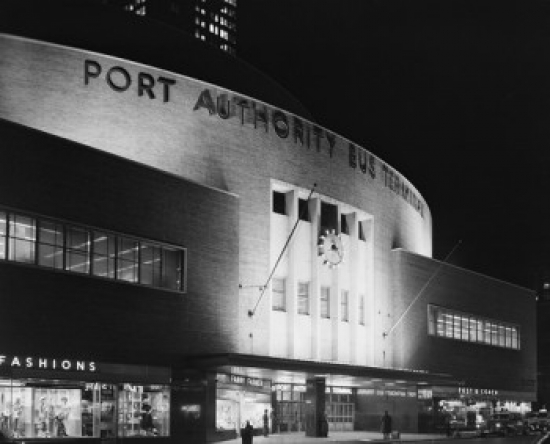 USA New York State New York City Port Authority Bus Terminal on 8th Avenue Poster Print - 18 x 24 in.