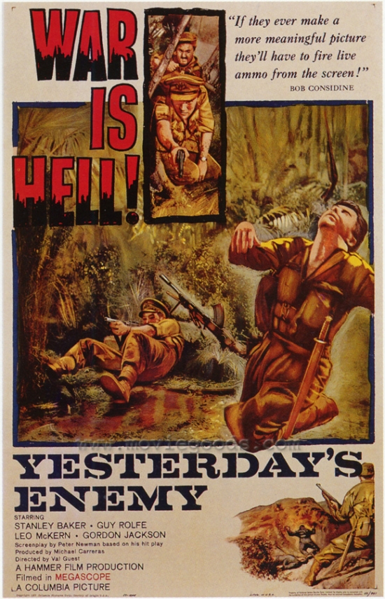 Yesterdays Enemy Movie Poster - 27 x 40 in.