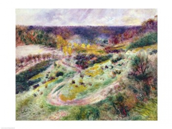 Landscape at Wargemont 1879 Poster Print by Pierre-Auguste Renoir - 24 x 18 in.