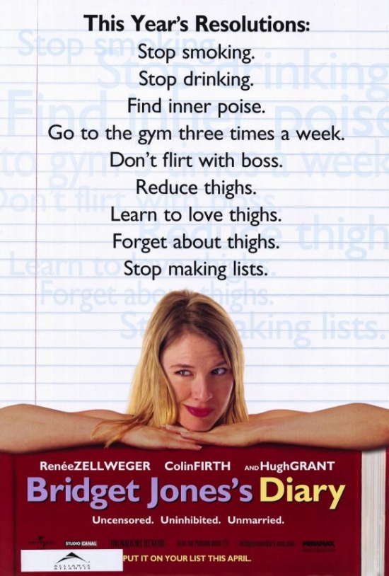 Bridget Joness Diary Movie Poster - 27 x 40 in.
