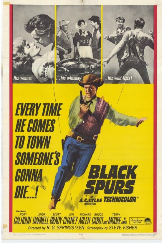Black Spurs Movie Poster - 27 x 40 in.